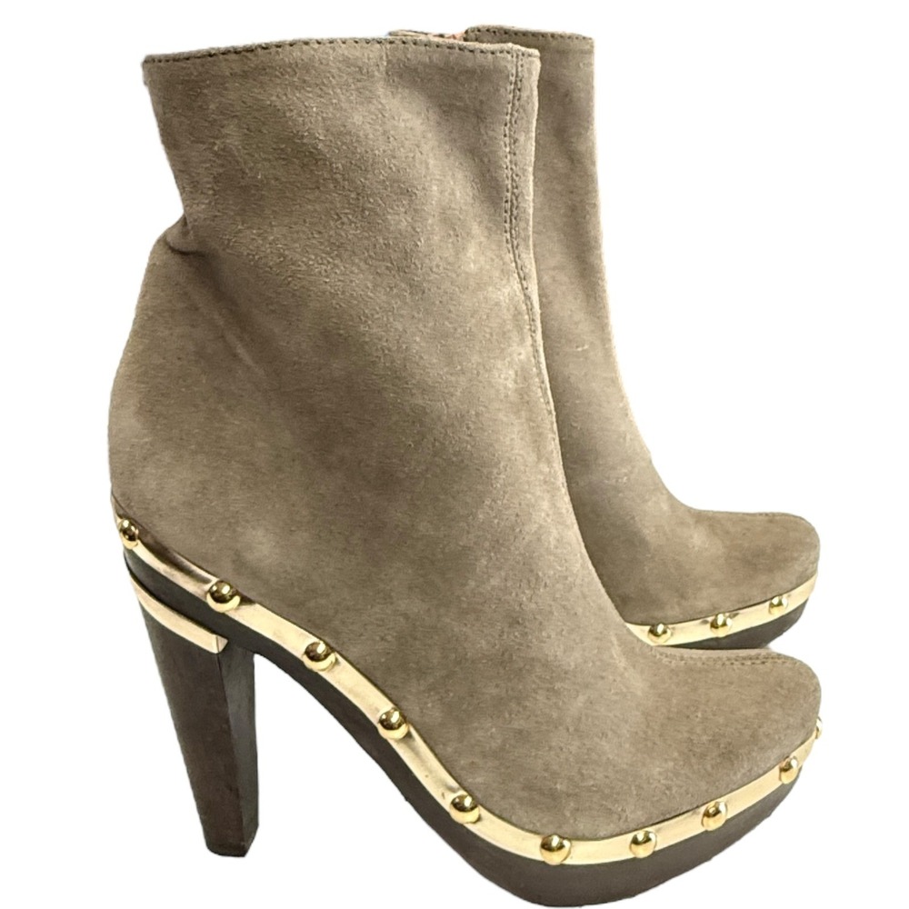 Diane Von Furstenberg Womens Suede Platform Ankle Boots 7M - Picture 6 of 8